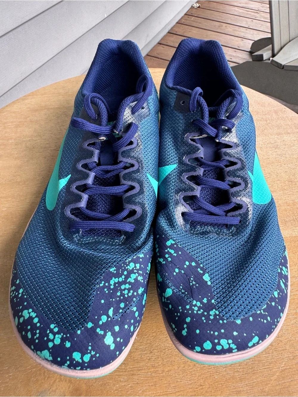 Nike Zoom Rival D Distance Track Spikes Blue Teal Men’s Size 9.5 907566-401